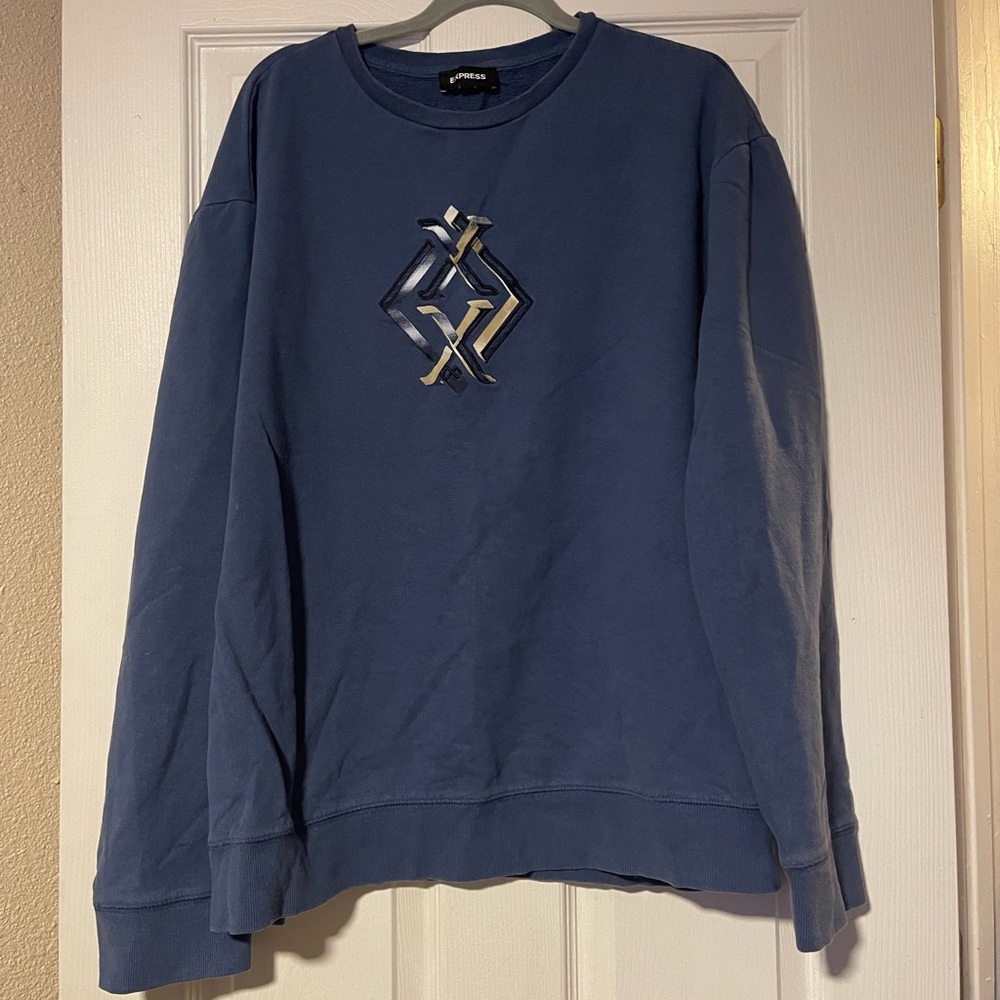 Men’s Express crewneck sweatshirt with a graphic logo